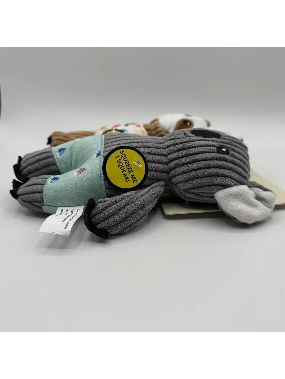 Barker & Jane Koala and Sloth 2 Pack Plush Squeaker Dog Toy New With Tags
